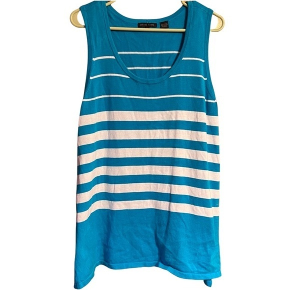 Jeanne Pierre Sleeveless Striped Tunic